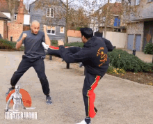 Kung Fu Kicks Roundhouse Kicking GIF - Kung Fu Kicks Roundhouse Kicking Master Wong GIFs