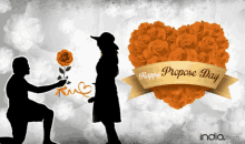 happy propose day hearts roses