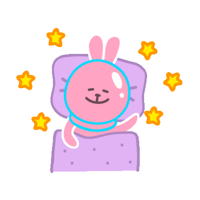 Pink Rabbit Sticker - Pink Rabbit Stars Stickers