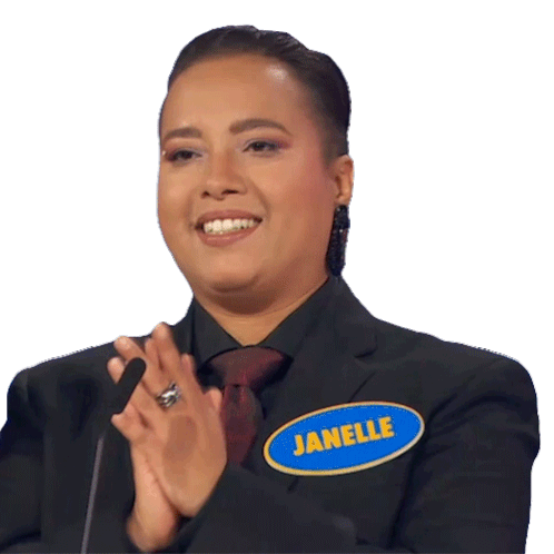 Clapping Janelle Sticker - Clapping Janelle Family Feud Canada Stickers