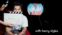 Clapper Board Harry Styles GIF - Clapper Board Harry Styles Slateboard GIFs