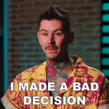 I Made A Bad Decision Freddie GIF - I Made A Bad Decision Freddie Ink Master GIFs