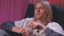 Kurt Cobain Bottled Water GIF - Kurt Cobain Bottled Water Drinking GIFs