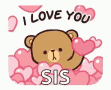 Sister Love Mocha Bear GIF - Sister Love Mocha Bear Hearts GIFs
