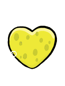 spongebob heart bubbles yellow heart sponge