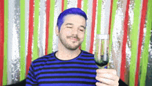 Matthew Lush Drinking Champagne GIF