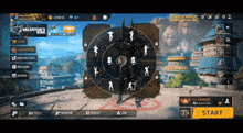 a screenshot of a game called free fire with a valentine 's day theme