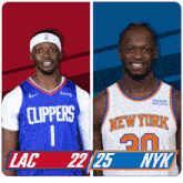 Los Angeles Clippers (22) Vs. New York Knicks (25) First-second Period Break GIF - Nba Basketball Nba 2021 GIFs