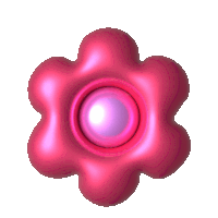 a pink flower with a purple circle in the middle