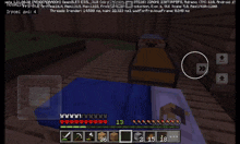 a screenshot of a minecraft game shows a few boxes