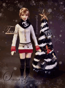 Anita Mui Anita Mui Doll GIF - Anita Mui Anita Mui Doll Merry Christmas GIFs