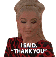 I Said Thank You Real Housewives Of Beverly Hills Sticker - I Said Thank You Real Housewives Of Beverly Hills I Said Thanks Stickers
