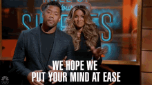 We Hope We Put Your Mind At Ease Russell Wilson GIF - We Hope We Put Your Mind At Ease Russell Wilson Ciara GIFs