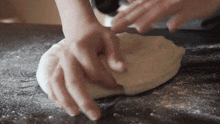 kneading dough two plaid aprons making dough preparing the dough
