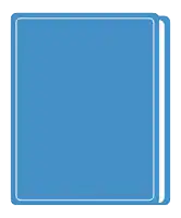a blue book with the letters sfc on the cover