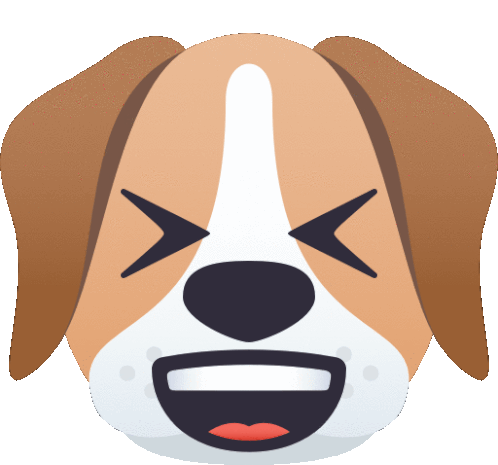Hahaha Dog Sticker - Hahaha Dog Joypixels Stickers