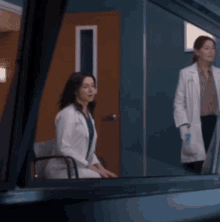 Greys Anatomy Amelia Shepherd GIF - Greys Anatomy Amelia Shepherd Getting Up From Seat GIFs
