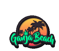 Ganja Beach Ganja Sticker - Ganja Beach Ganja Weed Stickers