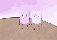 Marshmallow People Nobody Cares Triangle Lady GIF - Marshmallow People Nobody Cares Triangle Lady I Hate You GIFs