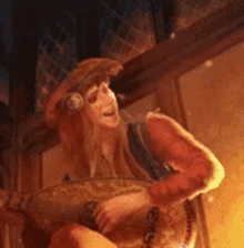 priscilla the witcher3 singing guitar video game