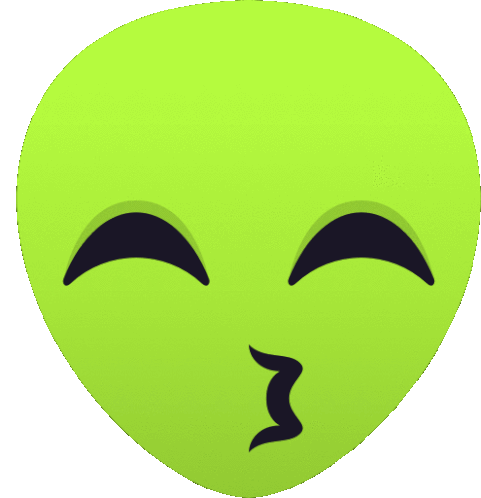 Kiss Alien Sticker - Kiss Alien Joypixels Stickers