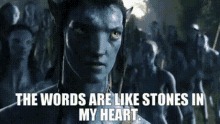 Avatar Movie Jake Sully GIF - Avatar Movie Jake Sully The Words Are Like Stones In My Heart GIFs