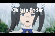 a picture of a girl with the words callate ender below her