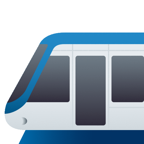 Light Rail Travel Sticker - Light Rail Travel Joypixels Stickers