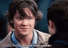Jared Padalecki You Brave Little Soldier GIF - Jared Padalecki You Brave Little Soldier Spn GIFs