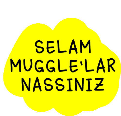 Selam Muggle Sticker - Selam Muggle Mugglelar Stickers