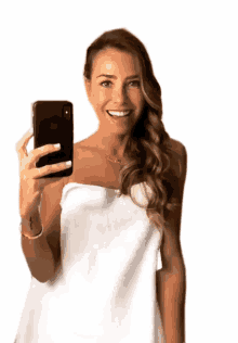 smile iphone selfie towel