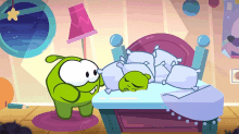 Time To Sleep Om Nom GIF - Time To Sleep Om Nom Cut The Rope GIFs