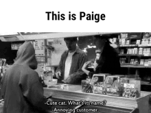This Is Paige Cute Cat GIF - This Is Paige Cute Cat Annoying Customer GIFs