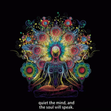 quiet the mind chakras lights meditate the soul will speak