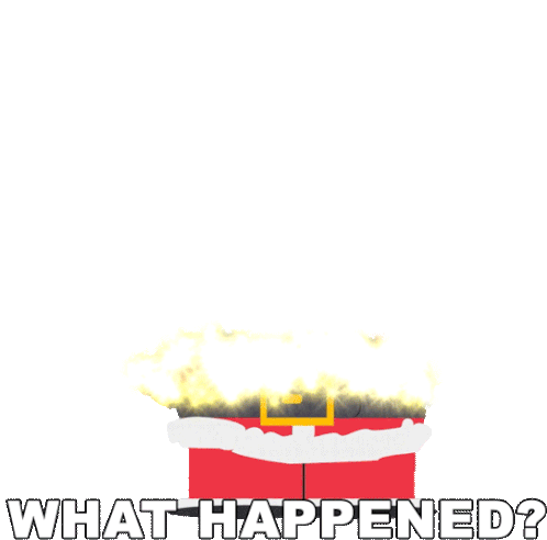 What Happened Santa Claus Sticker - What Happened Santa Claus South Park Stickers