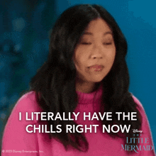 I Literally Have The Chills Right Now Scuttle GIF - I Literally Have The Chills Right Now Scuttle Awkwafina GIFs