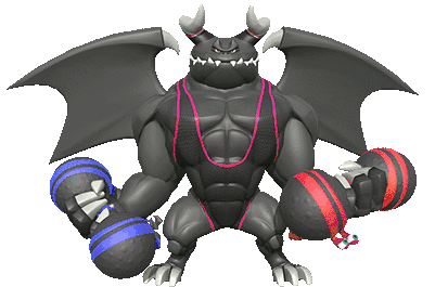 Ring Fit Adventure - Dragaux Gif 2  Battle against Dragaux and his minions  with the new Ring-Con and Leg Strap accessories! Get ready to break a sweat  when Ring Fit Adventure