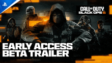 a call of duty black ops 6 early access beta trailer poster