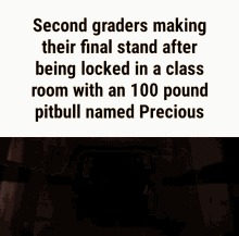 second graders final stand pitbull named precious