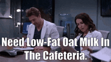 Greys Anatomy Nick Marsh GIF - Greys Anatomy Nick Marsh Low Fat Oat Milk GIFs