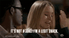 Legit Snack The Good Place GIF - Legit Snack The Good Place Eleanor GIFs