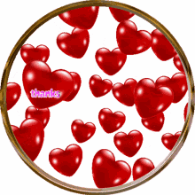 thanks hearts gold circle thanks hearts gold circle