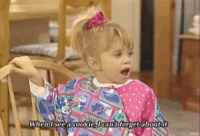 Michelle Full House GIF - Michelle Full House When I See A Cookie I Cant Forget About It GIFs