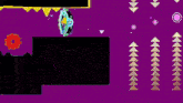 a screenshot of a video game with a purple object in the middle