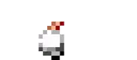 a pixel art of a person 's arm with a red stripe on it
