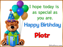 Happy Birthday Happy Birthday Piotr GIF - Happy Birthday Happy Birthday Piotr Piotr GIFs