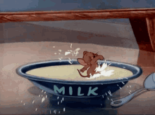 Tom And Jerry Jerry The Mouse GIF - Tom And Jerry Jerry The Mouse Milk GIFs