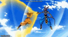 Goku Punch Lord Beerus GIF - Goku Punch Lord Beerus GIFs