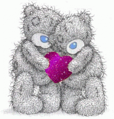 Tatty Teddy Couple GIF - Tatty Teddy Couple Heart GIFs