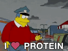 simpsons steak i love protein